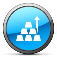 Gold icon on a round button N10