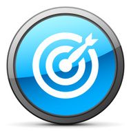 Target icon on a round button N87