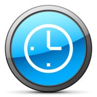 Clock icon on a round button N10