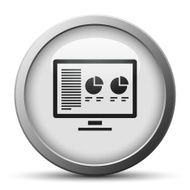 Computer icon on a silver button N5