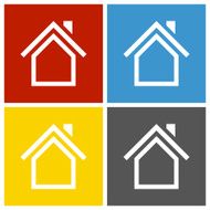 Home icon on square buttons N17
