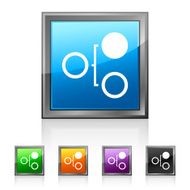 Flowchart icon on square buttons N40