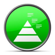 Pyramid icon on a round button N44