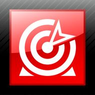 Target icon on a square button N40