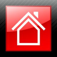 Home icon on a square button N29
