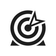 Target icon on a white background N60