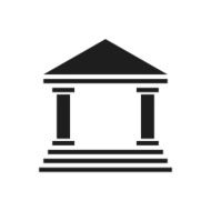 Bank icon on a white background N67