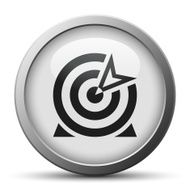 Target icon on a silver button N10