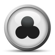 Venn Diagram icon on a silver button N7
