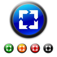 Chevron Chart icon on round buttons N19