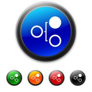 Flowchart icon on round buttons N33