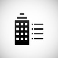 Office Building icon on a white background N62