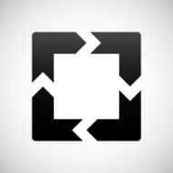 Chevron Chart icon on a white background N62