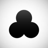 Venn Diagram icon on a white background N33