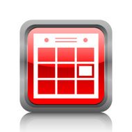 Calendar icon on a square button N3