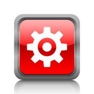 Gear icon on a square button N3