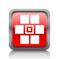 Wall icon on a square button N29