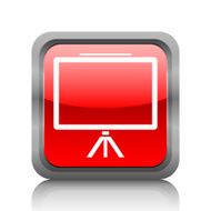 Presentation icon on a square button N15