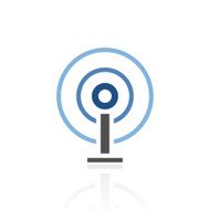 Antenna icon on a white background N3