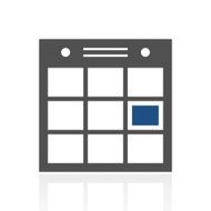 Calendar icon on a white background N3