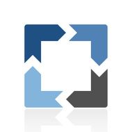 Chevron Chart icon on a white background N63
