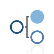Flowchart icon on a white background N114