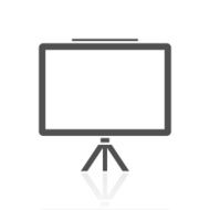 Presentation icon on a white background N23