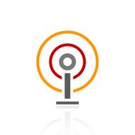 Antenna icon on a white background N4