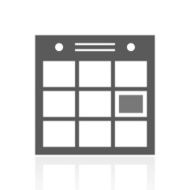 Calendar icon on a white background N4