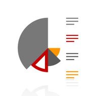 Coxcomb Chart icon on a white background N43