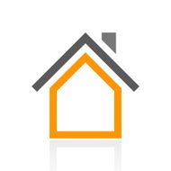 Home icon on a white background N52