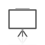 Presentation icon on a white background N24