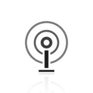 Antenna icon on a white background N5