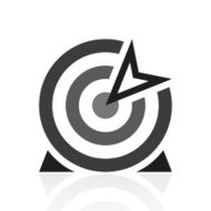 Target icon on a white background N64