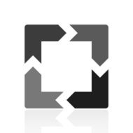 Chevron Chart icon on a white background N65