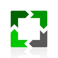 Chevron Chart icon on a white background N66