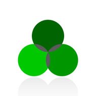 Venn Diagram icon on a white background N37