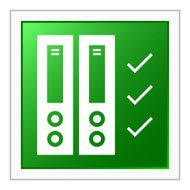 Computer Server icon on a square button N16