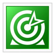 Target icon on a square button N42