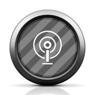 Antenna icon on a round button N6
