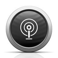 Antenna icon on a round button N7