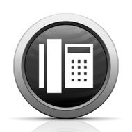 Phone icon on a round button N7