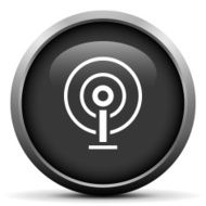 Antenna icon on a round button N8