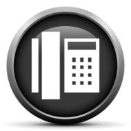 Phone icon on a round button N8