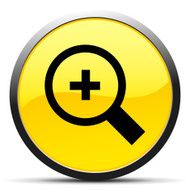 Magnifying Glass icon on a round button N9
