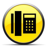 Phone icon on a round button N9