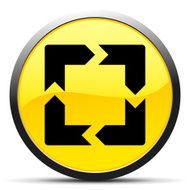 Chevron Chart icon on a round button N99