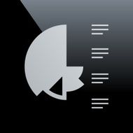 Coxcomb Chart icon on a black background N11