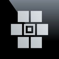 Wall icon on a black background N14