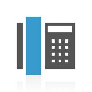 Phone icon on a white background N7